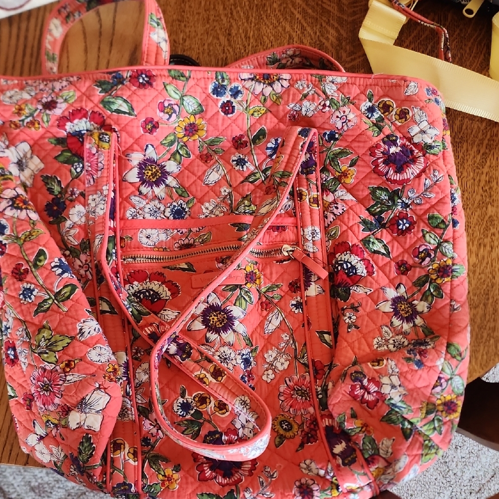 Vera Bradley Coral Floral Tote